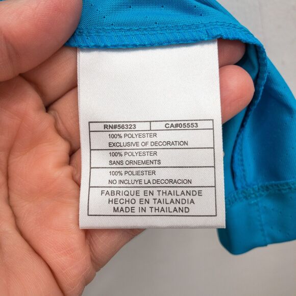 Nike Golf Dri Fit Short Sleeve Collared Active Top Blue Womens Size M 8-10 - Picture 8 of 10